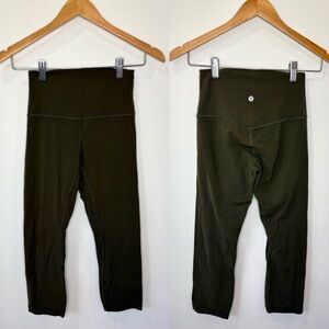Lululemon Green Crop Leggings
